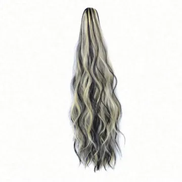 Long Roll Ponytail Wig Hair Curly Drawstring Ponytail Synthetic Hairpiece Hair Piece For Women Fake Bun Clip In Hair Extension