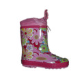 Children Rain Boots with Waterproof Drawstring Rope