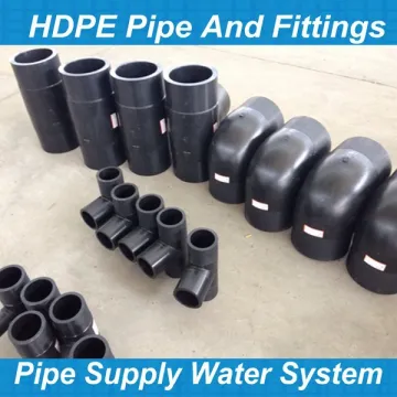 custom fabrication of pe fittings equal tee pe saddle 90 Degree elbow/tee/reducer/stub tube/ pe cap etc.