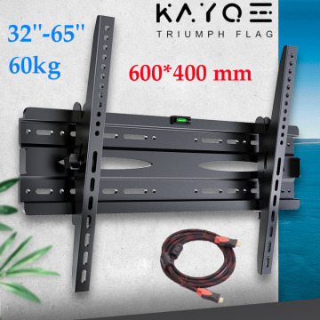 KAYQEE Universal TV Wall Mount Adjustable Ultra Slim Plasma Tilt Vesa Mount Monitor LCD LED TV Wall Bracket for 32''-65'' TV