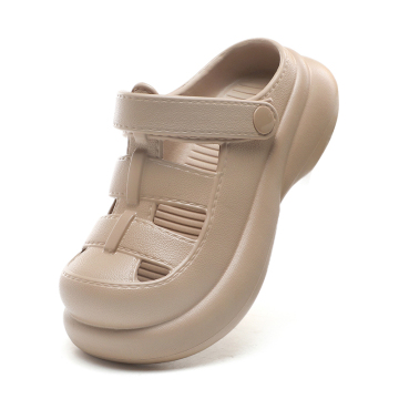 2024 Girls' Waterproof Double Hollowed-Out Garden Clogs with EVA Insole and Adjustable Strap