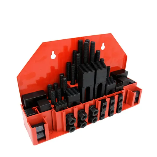 Comprehensive 58-Piece CNC Milling Machine Clamping Kit for Machine Tools: Including T-Slot Set and Steel Components