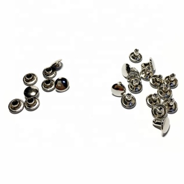 高品質の8mmニッケルスナップキャップリベットボタンメタルスナップリベット