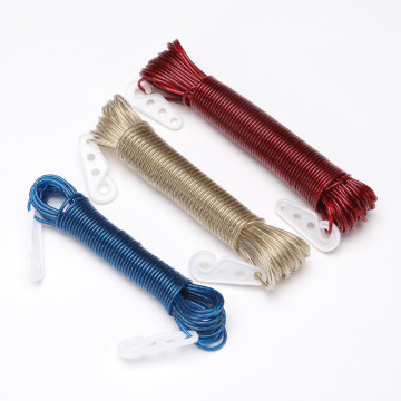 Outdoor PVC+steel wire clothes line