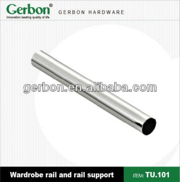 Round steel wardrobe tubes fittings
