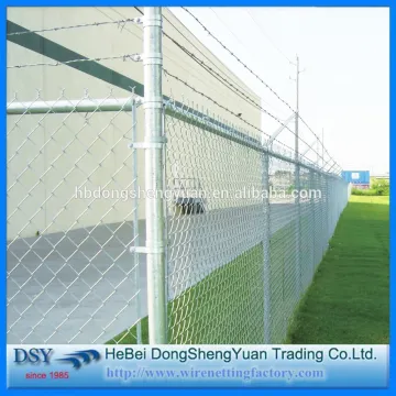 galvanized chain link fence ( diamond wire mesh ) pvc coated chain link fence