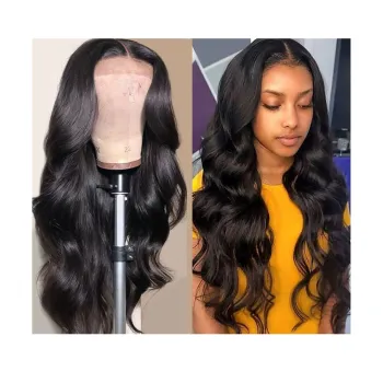 Cheap Wholesale Brazilian Virgin Human Hair Wig Body Wave 5X5 Lace Frontal Closure Wigs for black women Full Hd Lace Front Wig