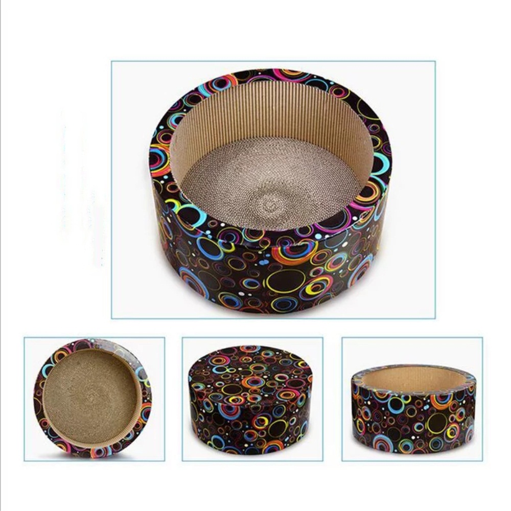 colorful cat scratcher