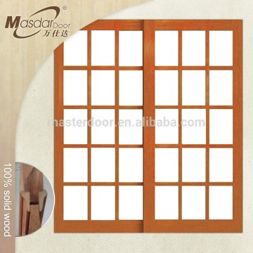 Cheap interior wooden glass sliding doors in Pakistan