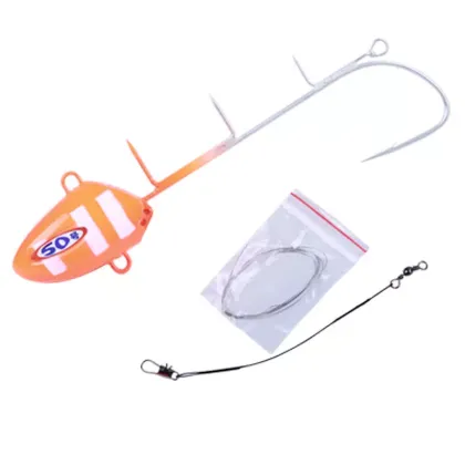  SUPERIORFISHING Lead Tenya Jig Head Single Hook Luminous Jig Head LS302