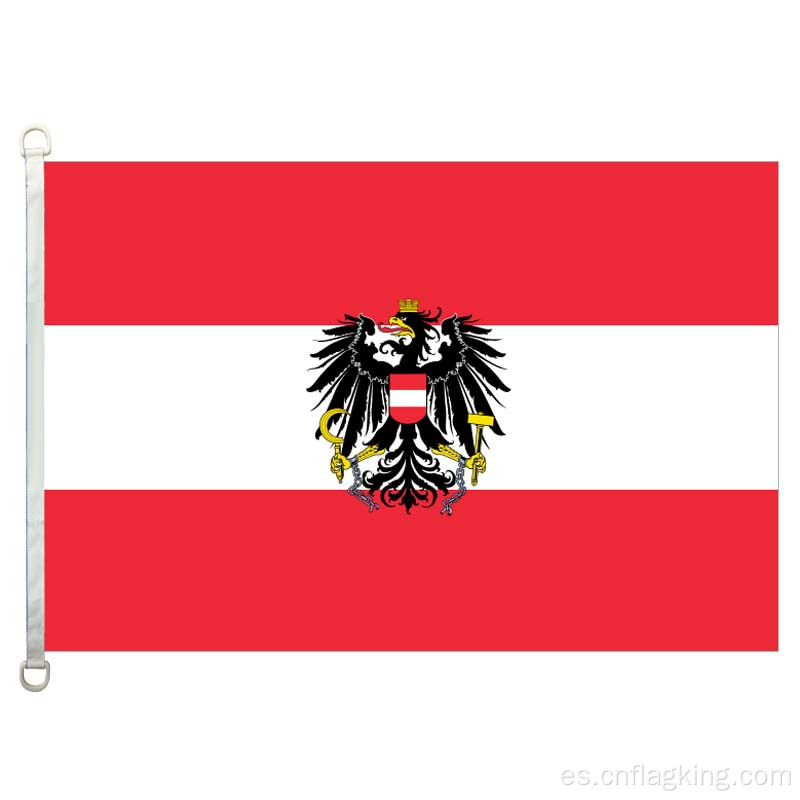 100% poliéster 90 * 150 CM banderas de bandera del estado de Austria