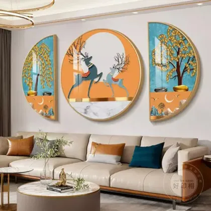 Wall art canvas porcelain painting