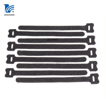 Adjustable Retractable Sticker Cable Tie Black