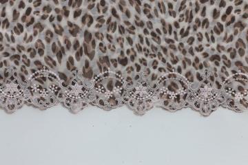 fashionable Black flowers NET-LACE