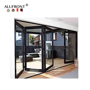 AS2047 Outdoor Aluminium Double-layered Glass Bi Fold Patio Doors