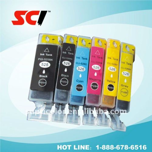 Compatible ink cartridge for PGI-525/ CLI-526/PGI425/CLI426 with chip