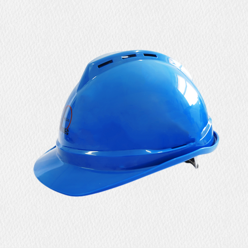 blue hard hat