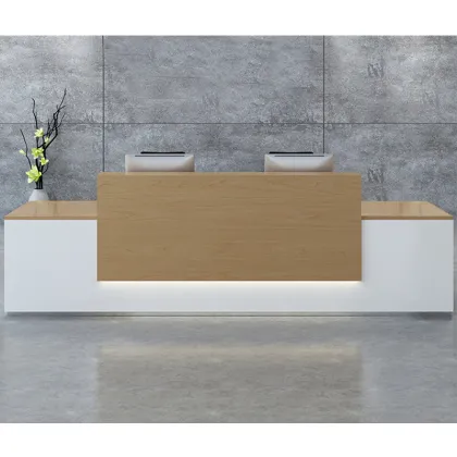 High Quality Wooden Reception Desks for Offices, Hotels, and Hospitals