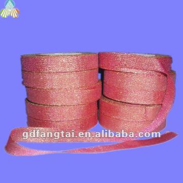 2cm red bag glitter webbing