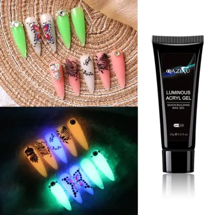 6 Color Luminous Acryl Gel System without Nail Form