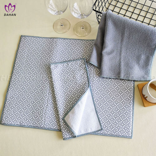 Printing Microfiber Kitchen Towel Dish drying mat and kitchen towel and dish cloth.3-PK Manufactory