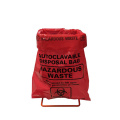 Descarte os sacos de lixo de biohazard de resíduos médicos plásticos de resíduos médicos