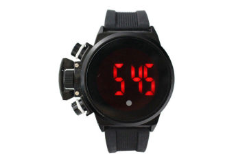 3 Atm One Point Touch Screen Led Watch Rubber Digital Unisex Wristwatch