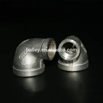 Hot Dip Galvanized reducing elbow bs thread banded