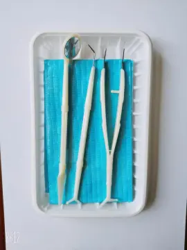 Dental Disposable Devices Kit  Dental Mirror Probe Tweezer