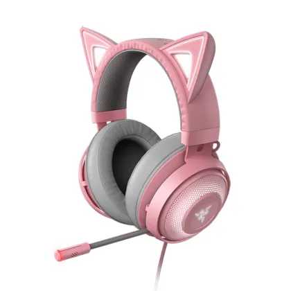 Razer Kraken Wired Gaming Headset - Ergonomic Kraken Kitty Edition