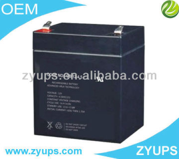 oem manufacturer for 12v 4.5ah AGM sealed rechargeable battery