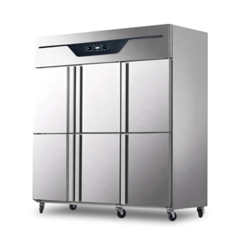 Hot Selling 6 Doors Commercial Stainless Steel Freezer Refrigeration Equipment