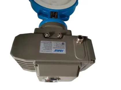 Electric wafer butterfly valve