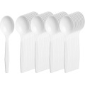 Black Disposable Plastic Cutlery Set Spoons Knives Tea Spoon