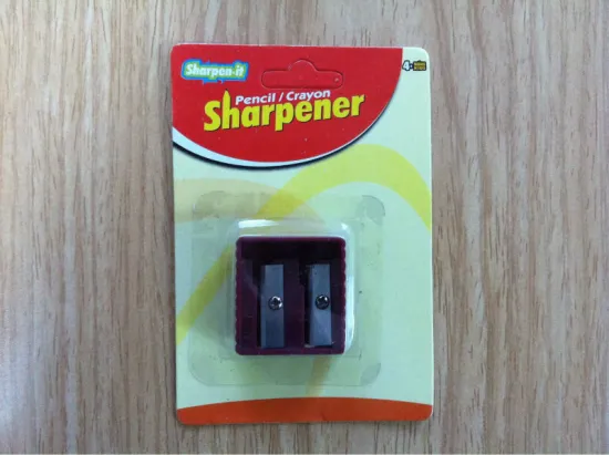plastic colourful kids pencil sharpener
