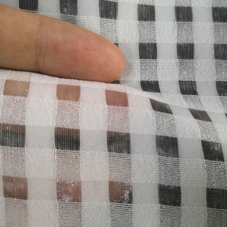 Tissu de contrôle de tissu gaufré blanc polyester de vente d&#39;usine