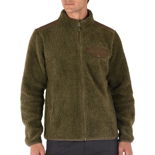 Full Zip Up Sherpa Fleece Jacket Custom