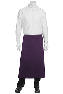 Two patch pocket long half apron