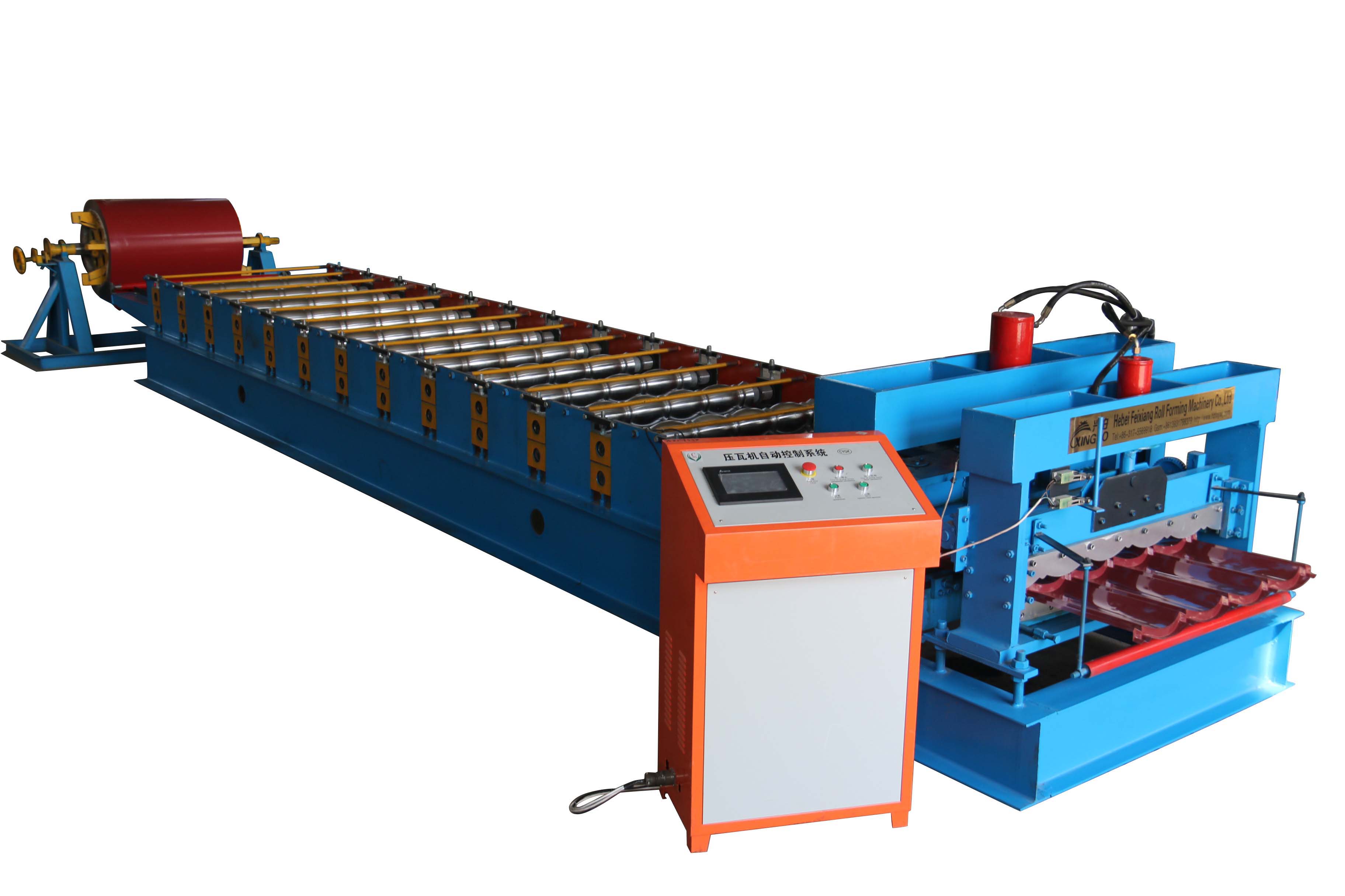 glazed roof tile roll forming machine