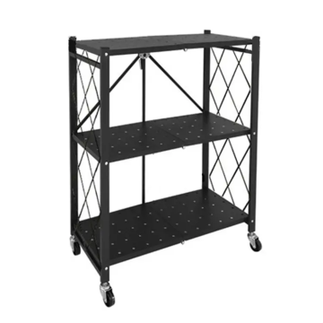 racks de armazenamento de ferro de metal com rodas