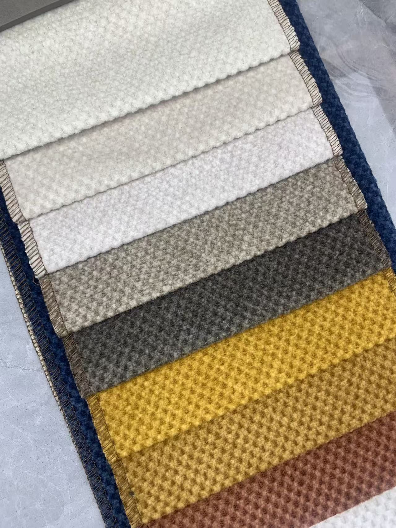 Honeycomb Velvet Fabric Simple Textured Sofa Fabric