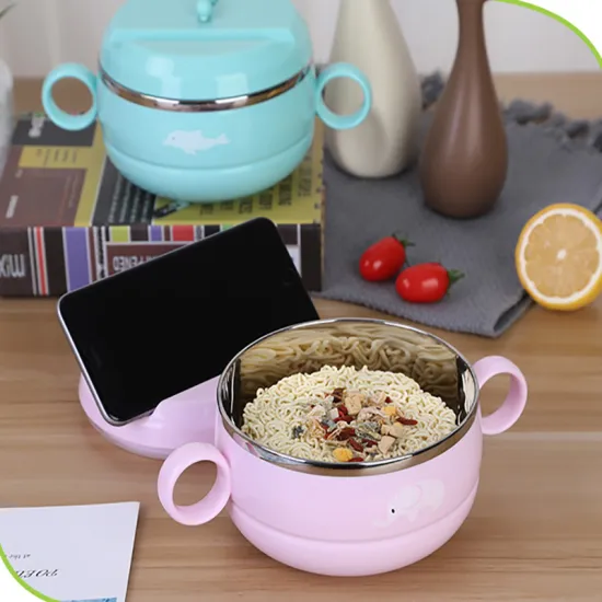 Cartoon 304 Stainless Steel Instant Noodle Bowl