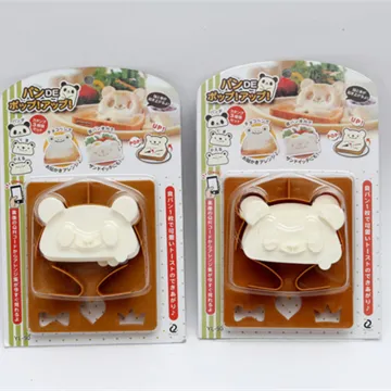 bento lunch animal friends panda sandwich crust bread mold cutter