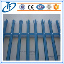 PVC tráng trang trí giáo hàng đầu thép hình ống hàng rào