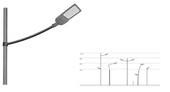 High power LED street lamp