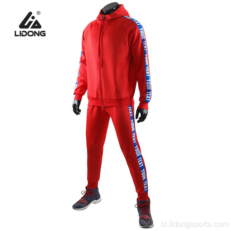 Aangepaste streetwear hoodies Men Heatpants en hoodie set