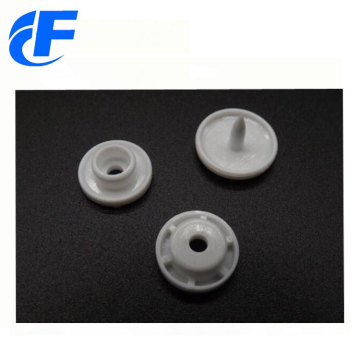 Four parts plastic snap button for children's wear