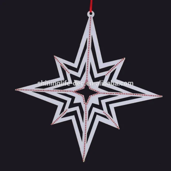 Star Christmas Decoration with glass beads