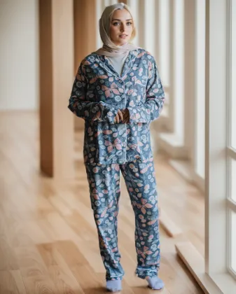 Custom OEM Printed Pajamas for Muslim Women