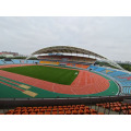 Adhesivo de alta adherencia para campo de atletismo.